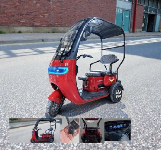 صورة سكوتر كهربائي 3 عجلات مع قبة 60 فولت